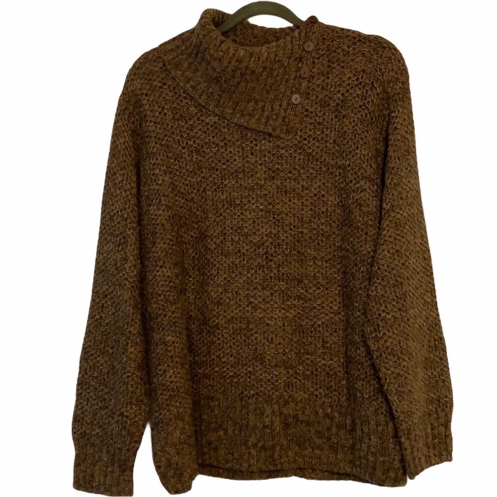 Dress Barn Woman 22/24W Fold Over Neck Sweater